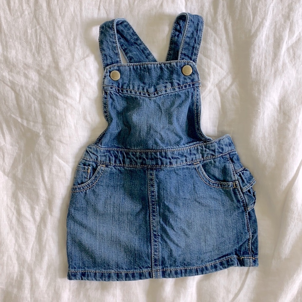 Denim overall skirt | 6-12 Month